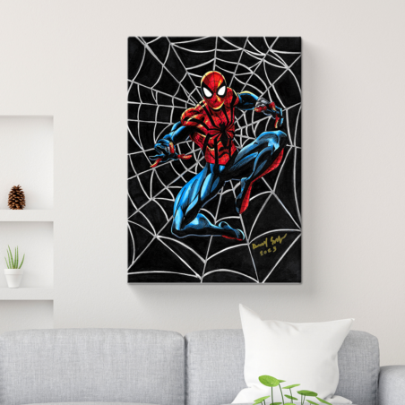 "Spiderman" Stampa Fine Art con telaio