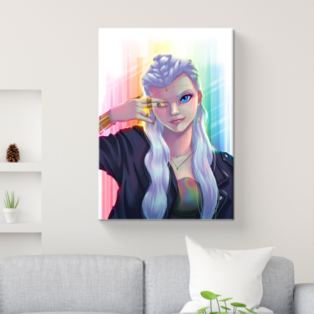 "Luce e colore" Stampa Fine Art con telaio