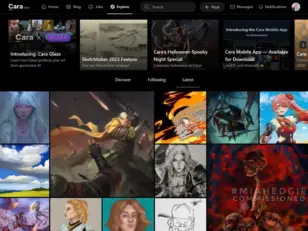 Cara nuovo artstation per artisti